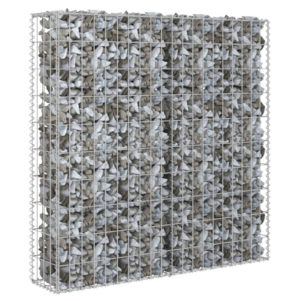 Gabionen-Säule Rund, Verzinkter Stahl – 30x50 Cm Für Steine, Garten-Deko & Sichtschutz
