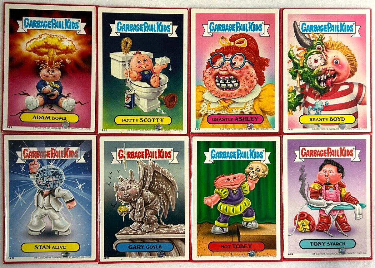 2012 Topps Garbage Pail Kids Magnet 16-Card Set GPK Adam Bomb
