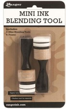 2 Ranger Mini 1" Round Blending Tools For Blending Inks