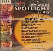 SC8681 COUNTRY HITS NEW IN PLASTIC SOUND CHOICE KARAOKE CDG LOT WA