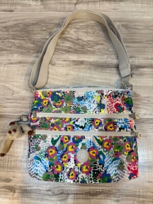 Kipling Alvar Daisy Floral Crossbody/Shoulder Bag Tote
