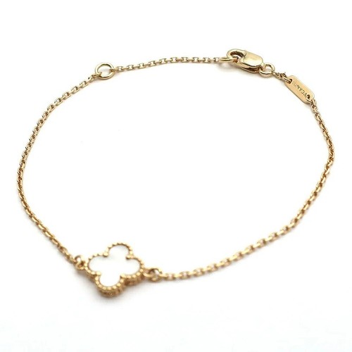 Van Cleef & Arpels Vintage Alhambra Bracelet MOP 1 motifs 18k Yellow gold