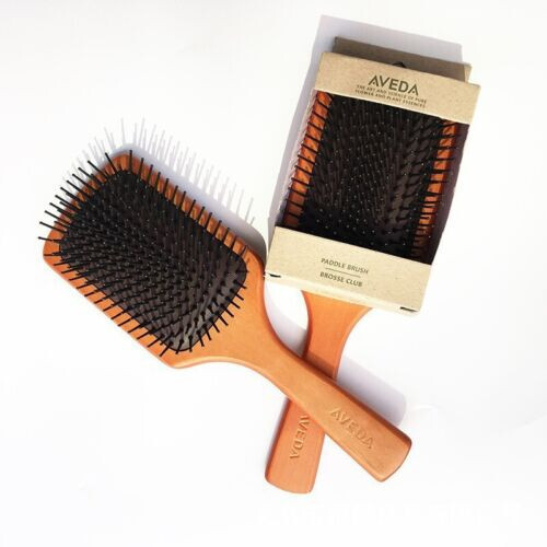 Aveda Wooden Hairbrush Paddle Brush NEW Aveda Wooden Paddle Brush Set – Full Size & Mini  main image 3