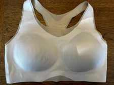 SOMA Optic White LARGE Bliss Breathe Racerback Sport Bra Lightly Lined