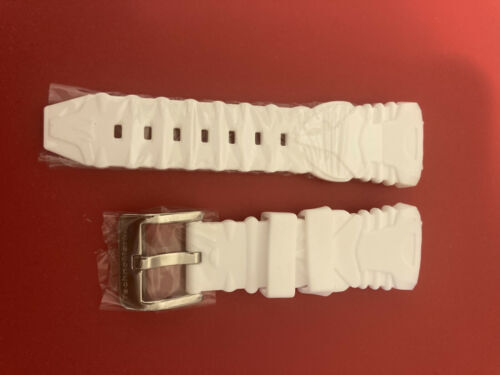 Ladies White Silicone Strap With Goldtone Casse And White  display picture 2