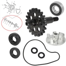 Water Pump Rebuild Kit for Yamaha YZ250F WR250F Impeller Shaft Gear Bearing Seal