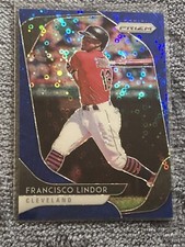 2020 Panini Prizm Tier II Quick Pitch Blue Donut Circle /199 Francisco Lindor