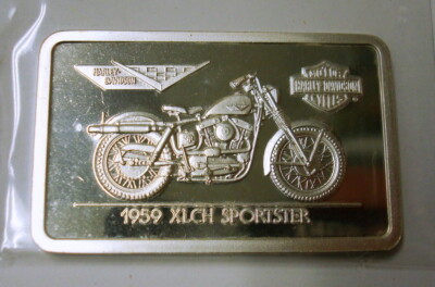 1959 XLCH SPORTSTER HARLEY-DAVIDSON MOTORCYCLE 1.4 ozt 999 SILVER