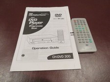 CyberHome RMC-300Z DVD Remote Control w/ Manual CH-DVD300 CH-DVD300S CH-DVD320