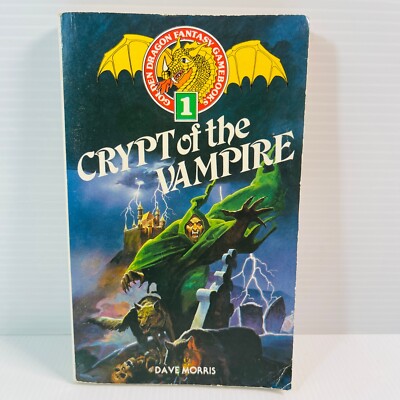 Golden Dragon Fantasy #1: Crypt of the Vampire CYOA Adventure Gamebook RPG Book