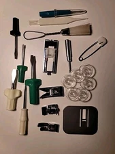 Sewing Machine Attachments Feet Plate Bobbins Small Tools Comes With Storage Box