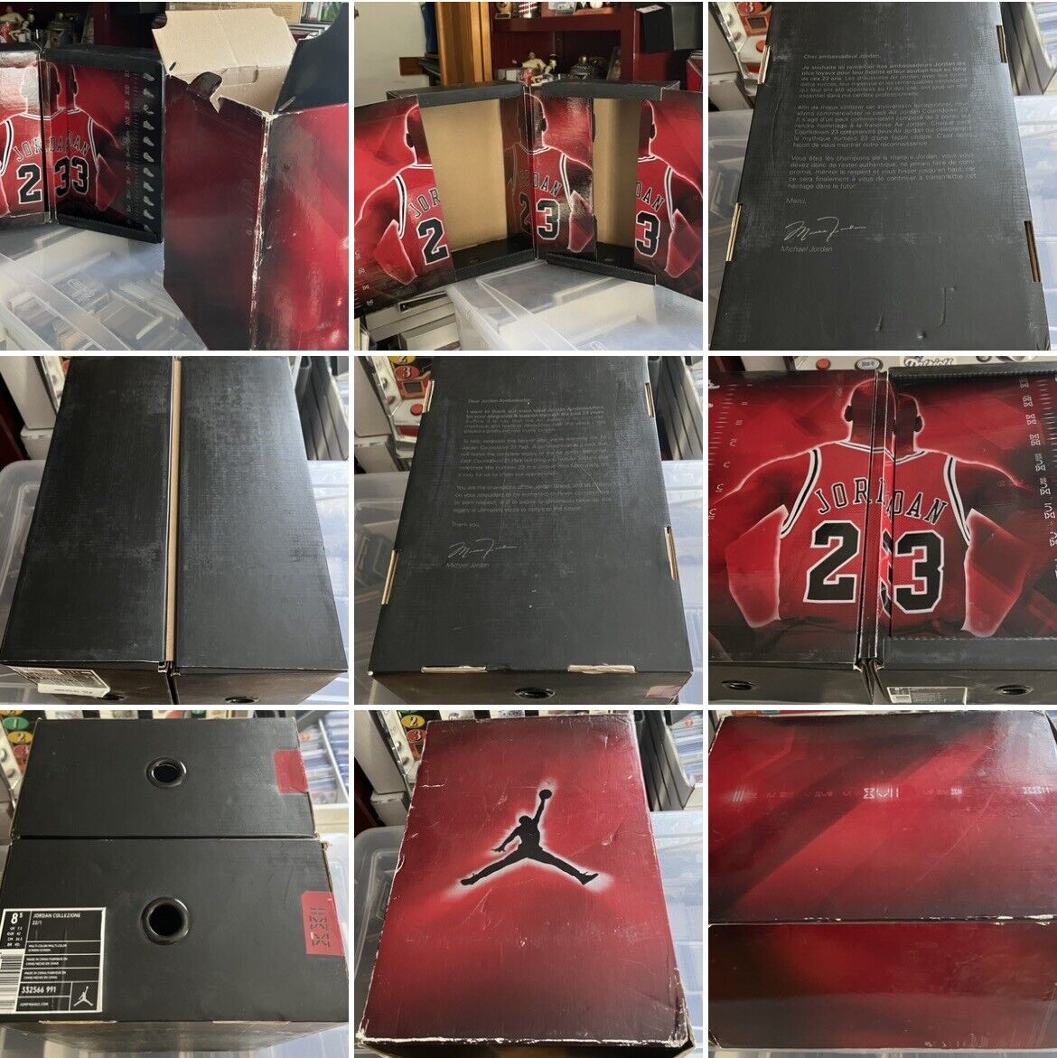 Original Michael Jordan Designer Sneaker Box with All the Original Michael Jordan Designer Sneaker Box with All the