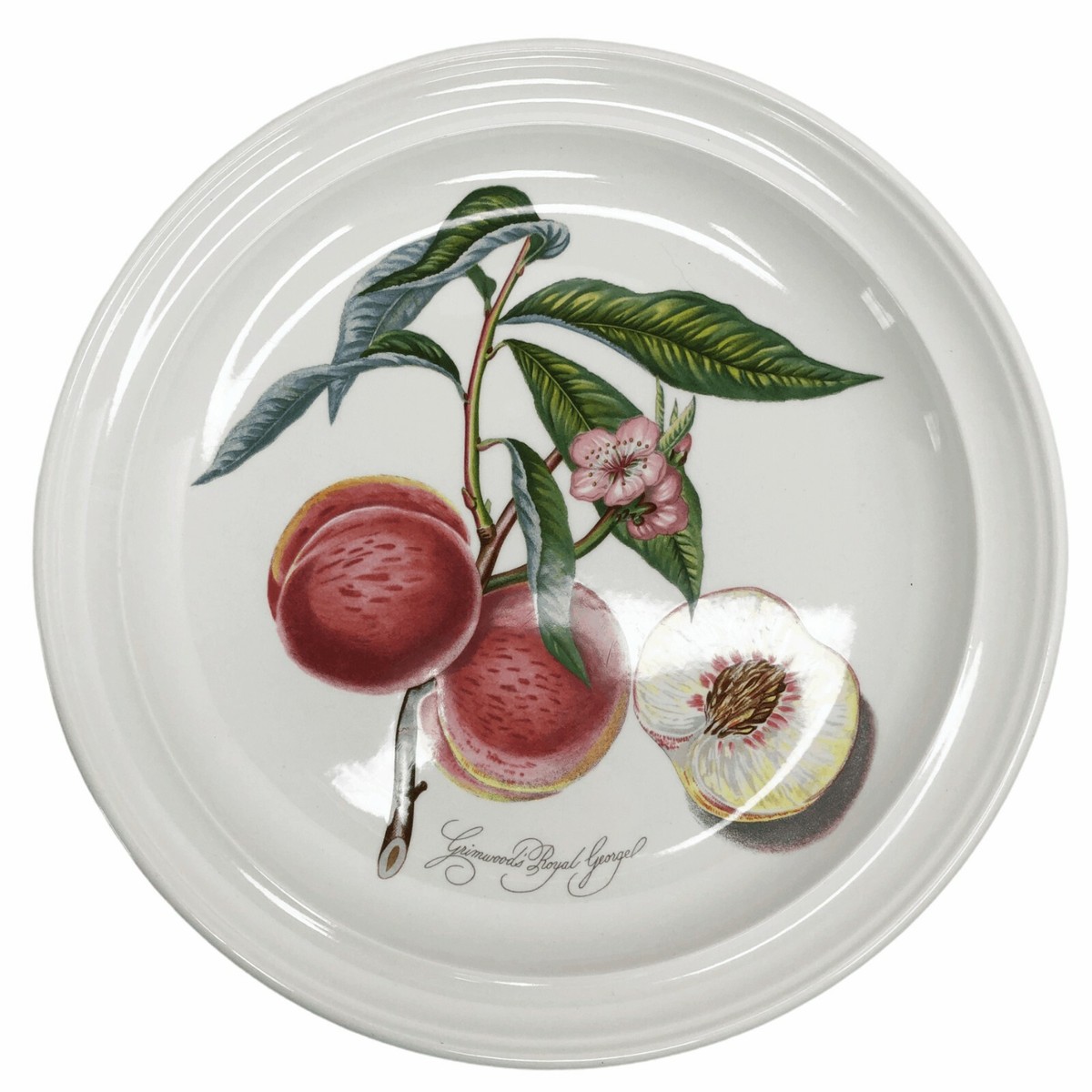 Portmeirion Pomona Grimwoods Royal George Peach 10.5” Dinner Plate 
