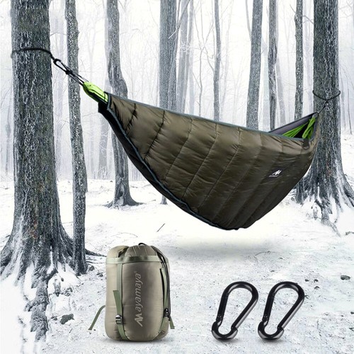 2 Person Outdoor Ultralight Camping Hammock Under Quilt Thermal Blanket Winter - Picture 7 of 7