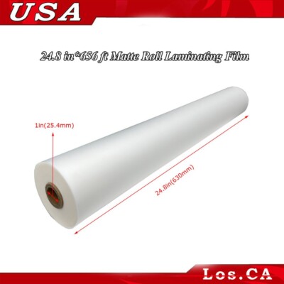 24.8''*656'/63CM*200M Bopp Matte Laminating Films 1 Mil/30Mic