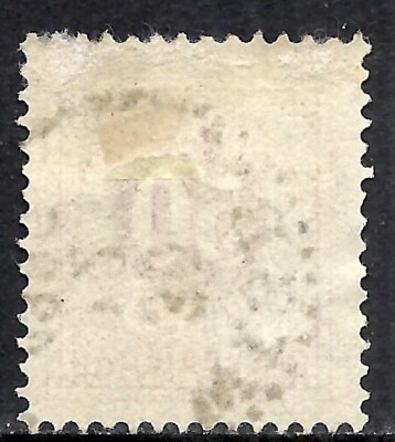 SWEDEN SCOTT 36 USED VF - 1878 50o CARMINE NUMERAL OF VALUE ISSUE