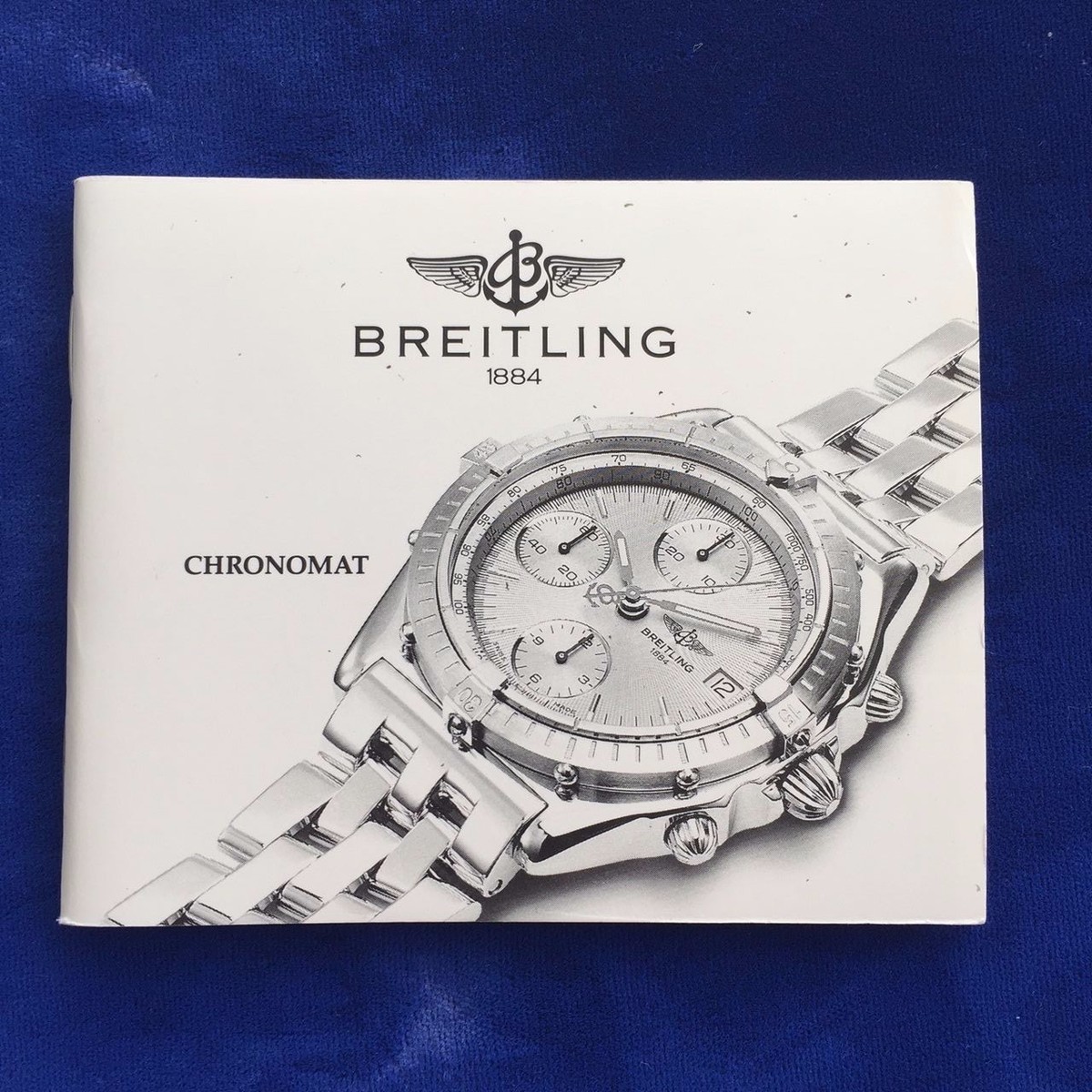 100% ORIGINAL BREITLING CHRONOMAT BOOKLET IN EXCELLENT CONDITION