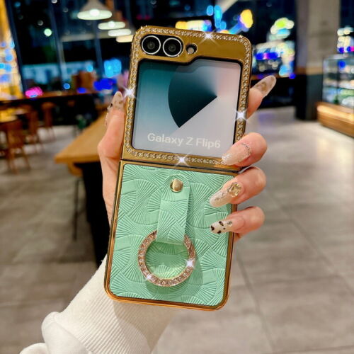 Diamond Phone Case For Samsung Galaxy Z Flip6 Flip5 4 3 Shockproof Holder Cover - Picture 12 of 18