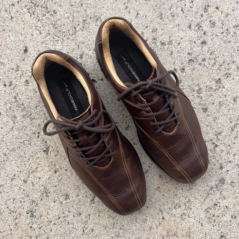 Nike Mens Zoom Air TAC Golf Shoes Brown 317474-221 Sneakers Size 11 - Image 3 of 4