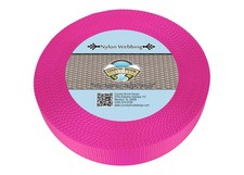 Country Brook Design 1 1/2 Inch Fuchsia Heavy Duty Nylon Webbing, 5 Yards