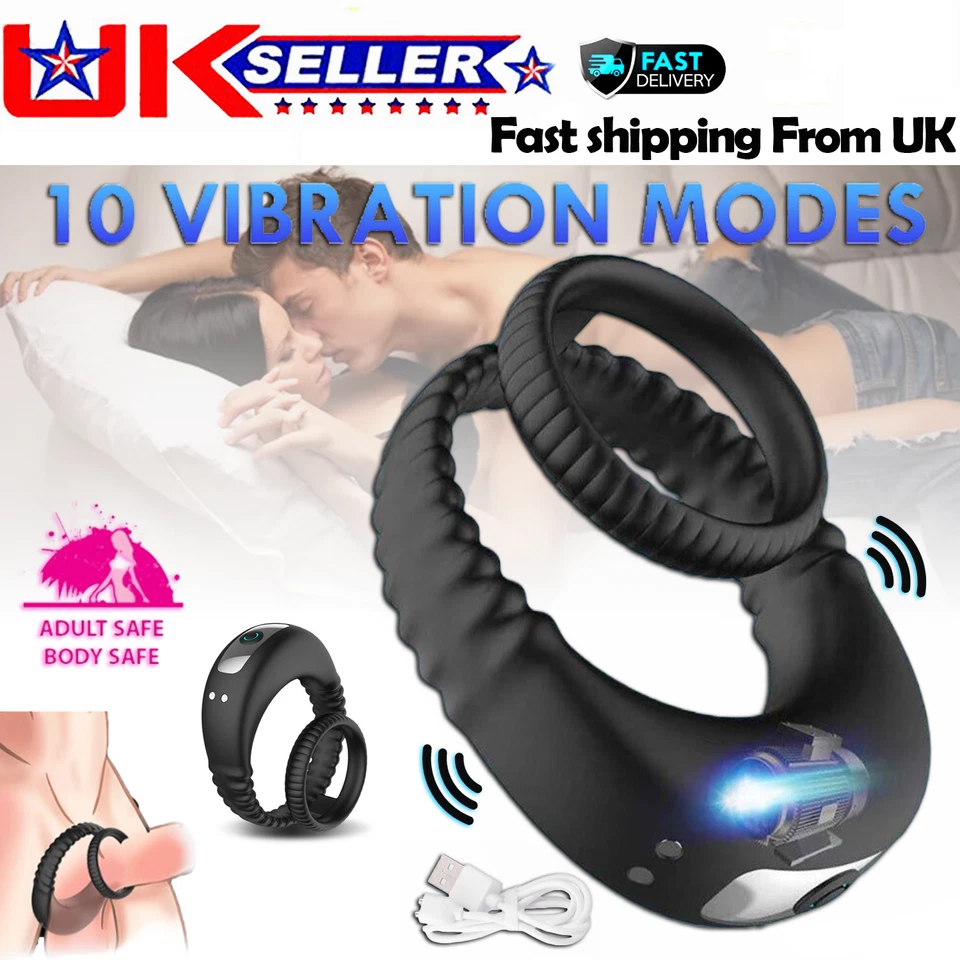 Vibrating Cock Ring Penis Ring Vibrator Testicular stimulation Sex Toys For Men