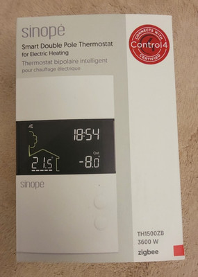 CONTROL4 / SINOPE THERMOSTAT  TH1500ZB-C4 Control 4