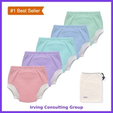 EZ Moms Potty Training Underwear L Pink Green Gray Purple Blue