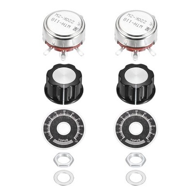 2 Set WTH118 220K Potentiometer Kit für DIY Elektronik Audio Equipment