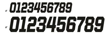 DCOR 45-33-7 Race Series Individual Numbers 4in. - No.7 - Black