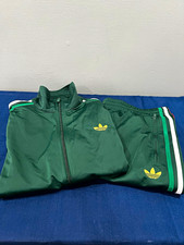 adidas Originals Firebird Tracksuit 2-Piece Jacket Pants Dark Green Size L