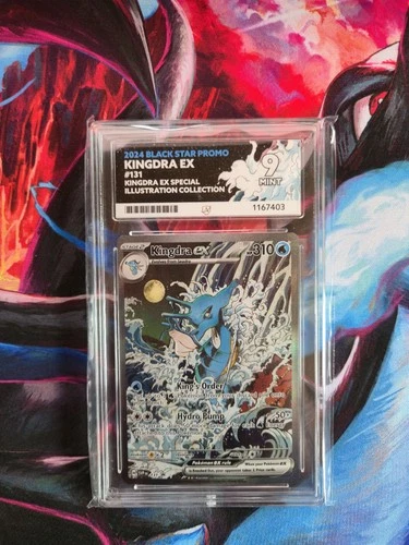 Ace Grading 2024 Pokémon Kingdra ex #131 Black Star Promo Holo English Mint 9