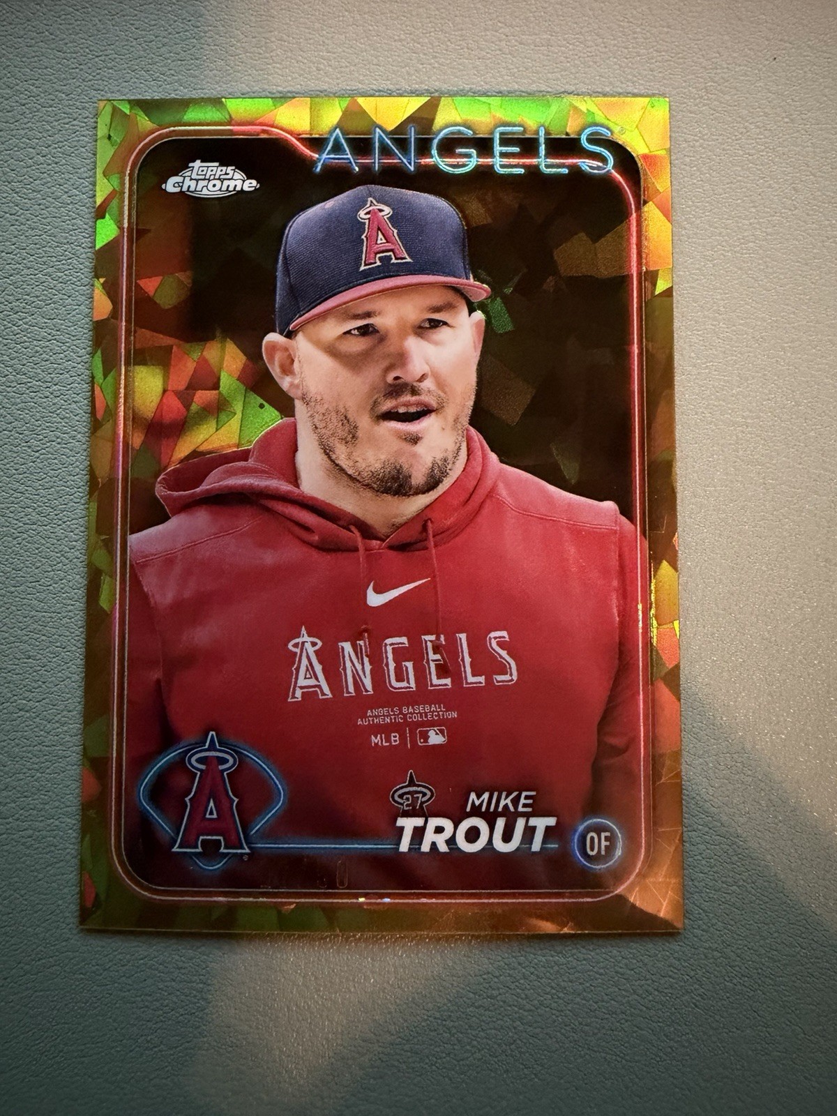 2024 Topps Chrome Sapphire Edition - Image Variation Mike Trout #27 Gold /50