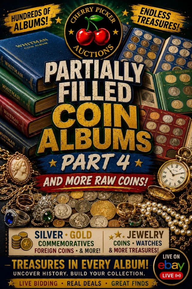 Cherry Picker Auctions - Coin Albums Galore Part 4- 7-23-26