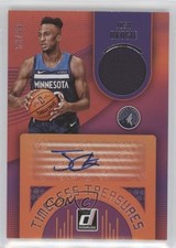 2018 Donruss Timeless Treasures Materials Signatures 53/99 Josh Okogie Auto s1i