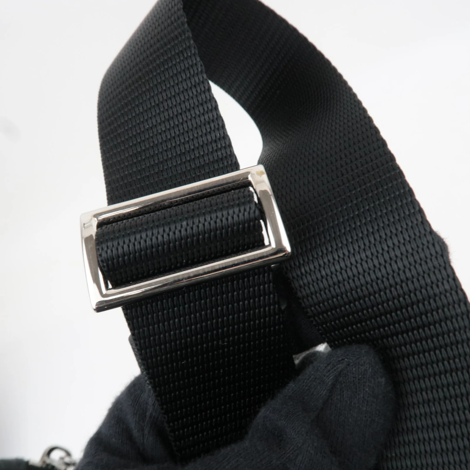 PRADA 2Way Handbag Nylon Leather Black 1BG696 Authentic thumbnail 16