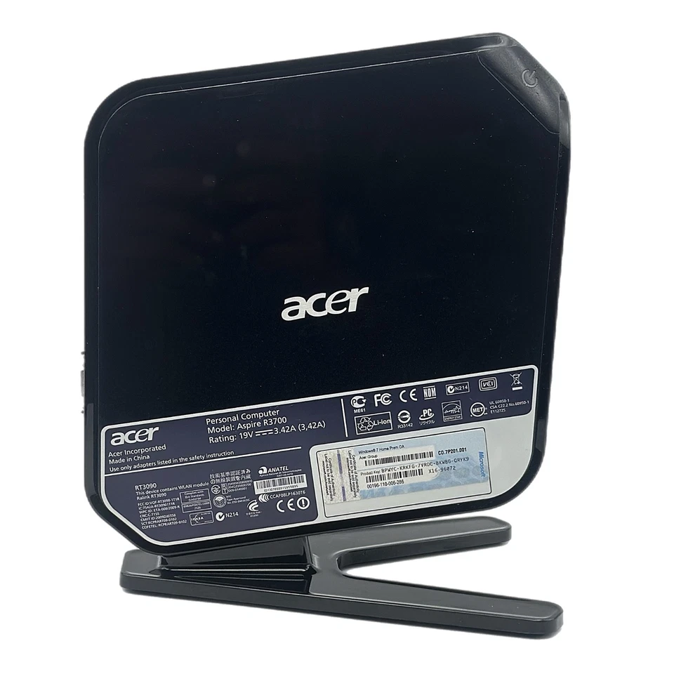 Acer Aspire Revo R3700 Atom NVIDIA ION MiniPC HDMI VGA Win7 COA Spares/Repair/UK - Image 2 of 4