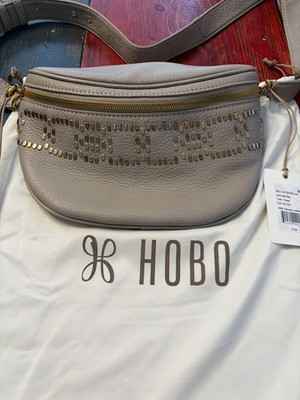 New HOBO Leather Belt Bag - Juno, Sand Shimmer