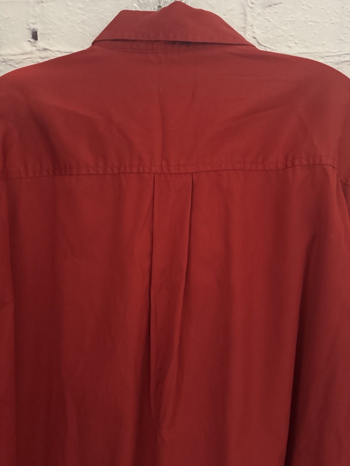 Cinch Solid Red Button Front (Square Buttons) Lon… - image 9