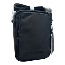 Image of TOMMY HILFIGER Reporter Bag Reprive Mini Crossbody Messenger Bag synthetic Black