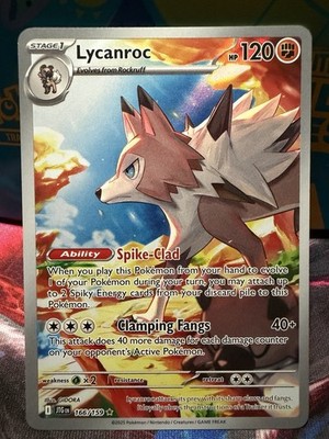 Pokémon Lycanroc Illustration Rare Sv09 Journey Together 166/159 Holo 120 HP