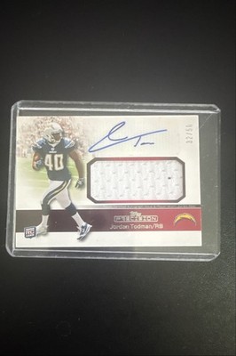 2011 Topps Precision - Rookie Autographed Jumbo Relic Jordan Todman #RAJR-JT Red