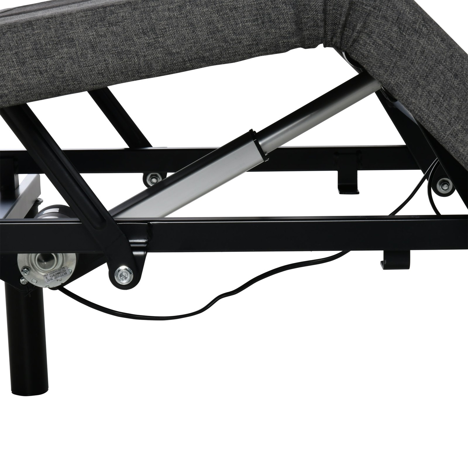 Adjustable Frame Twin Zero Gravity Powered Bed Base w/ Remote, Incline, Grey