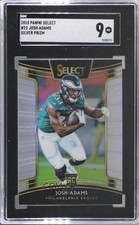 2018 Panini Select Concourse Silver Prizm Josh Adams #23 SGC 9 MINT 04ie