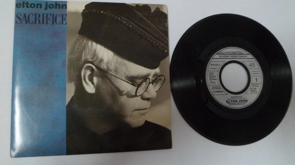 Lot collection de 7 disques vinyles 45T de Elton John 45 tours - Duo France Gall - Photo 3/4