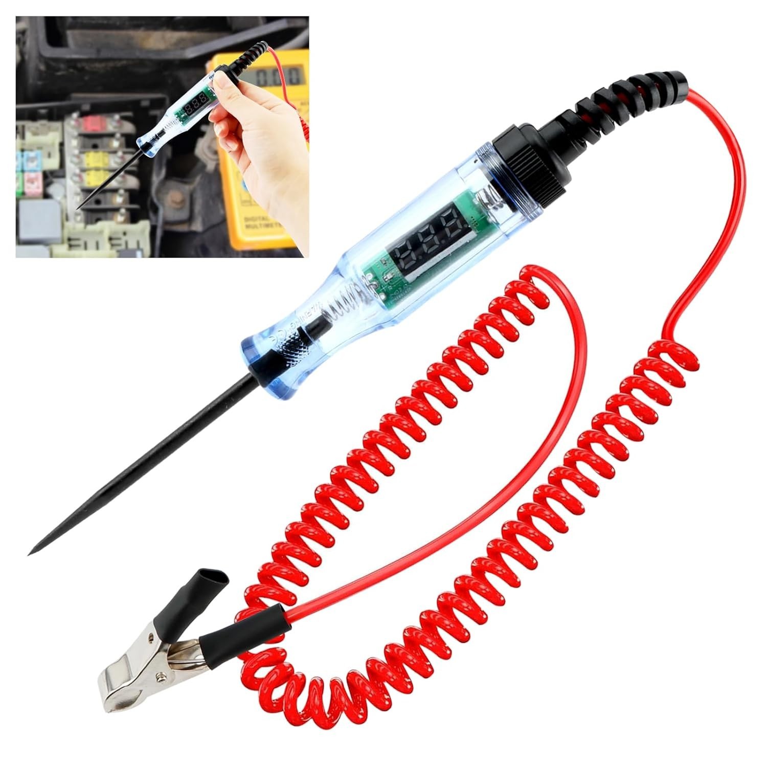 5-90V DC Digital Circuit Tester Automotive Test Light Car Electrical Probe Tool