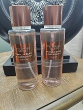 2 VICTORIA'S SECRET VANILLA BEAN  MACADAMIA FRAGRANCE BODY MIST SPRAY 8.4 oz