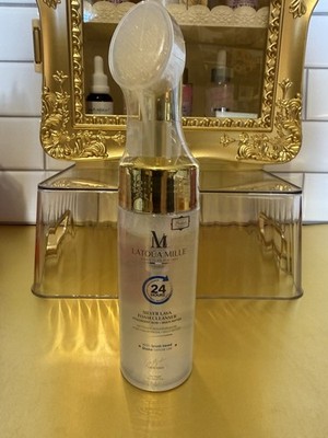 Latoua Mille Silver Lava Foam Cleanser Hyaluronic Acid Multi-Peptide Brush Head