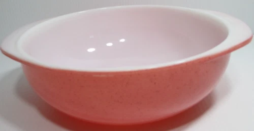 Vintage Pyrex Glass Casserole Dish #024 Desert Dawn Pink Round 2 Quart NO LID 33