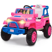 Licensed 12V 1-Seater Rugged Kids Ride-On - Barbie