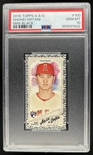 2018 Topps Allen & Ginter Shohei Ohtani Mini Black Border RC #100 Angels PSA 10